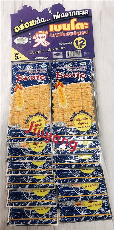 Bento泰式碳烤蒜辣香魷片(6gX12入)