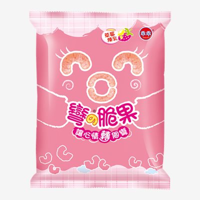 乖乖彎的脆果-草莓煉乳口味(40g*12入)