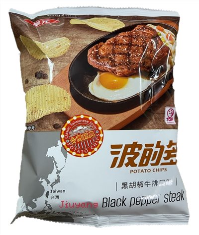 華元波的多洋芋片-黑胡椒牛排(43g*10包/箱)