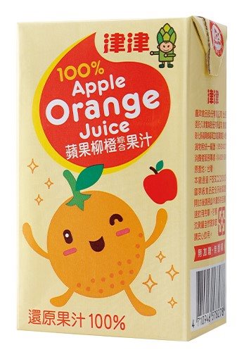 津津100%蘋果柳橙綜合果汁(250mlX24入/箱)
