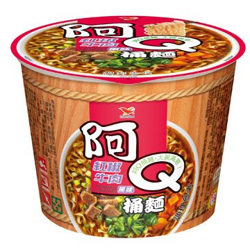 阿Q桶麵-紅椒牛肉風味(101gX12碗/箱)