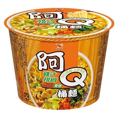 阿Q桶麵-雞汁排骨風味(107gX12碗/箱)