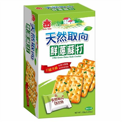 義美天然取向蘇打餅乾(鮮蔥)120g