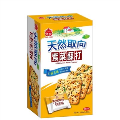 義美天然取向蘇打餅乾(紫菜)120g