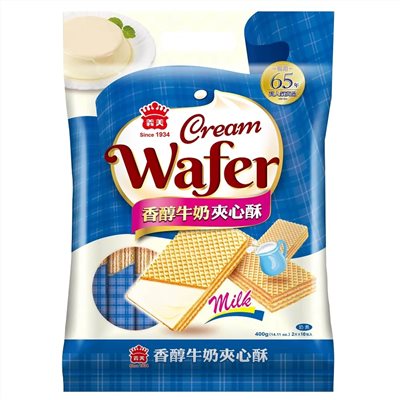 義美夾心酥經濟包-牛奶(400g)