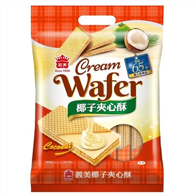 義美夾心酥經濟包-椰子400g