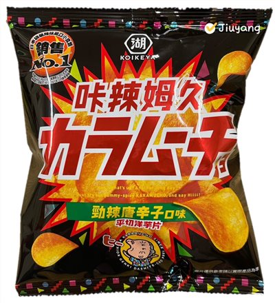 咔辣姆久平切洋芋片-勁辣唐辛子口味32g