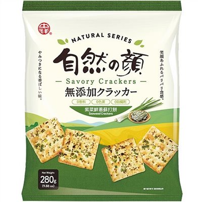 中祥自然の顏紫菜蘇打餅乾(量販包)280g