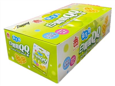 義美益生菌白葡萄QQ糖(陳列盒50gX10入)
