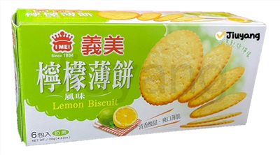 義美檸檬風味薄餅120g