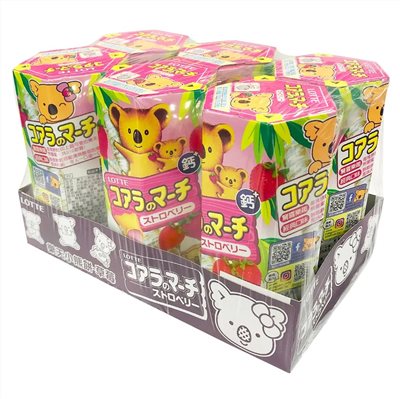 LOTTE小熊餅乾-草莓(37gx6盒)