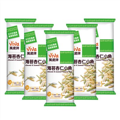 萬歲牌海苔杏仁小魚(24gX5入/盒)