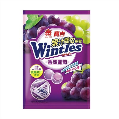義美果汁脆皮軟糖(香甜葡萄)108g