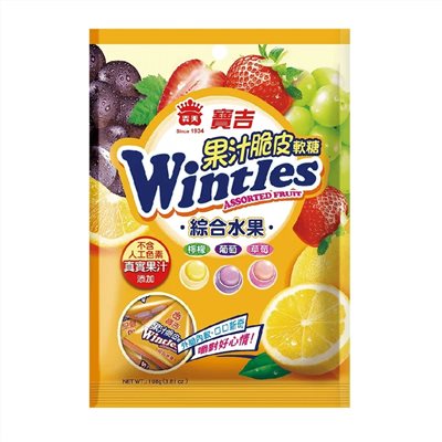 義美果汁脆皮軟糖(綜合水果)108g