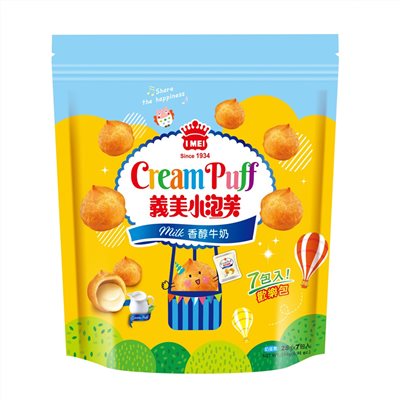 義美小泡芙歡樂包-香醇牛奶