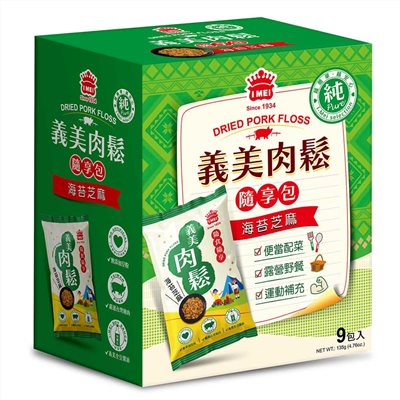 義美純肉鬆(隨享包)-海苔芝麻(9入)
