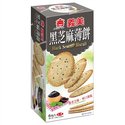 義美黑芝麻薄餅120g
