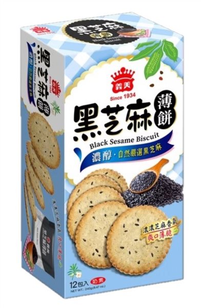義美黑芝麻薄餅240g