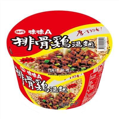 味丹味味A排骨雞湯碗麵90g