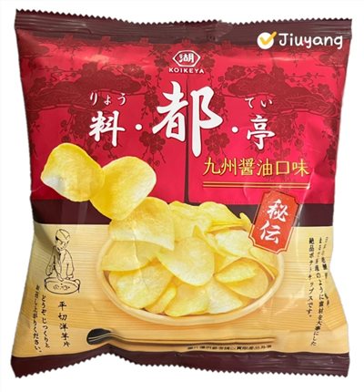 湖池屋料都亭平切洋芋片-九州醬油口味31gⅩ10包湖池屋料都亭平切洋芋片-九州醬油口味31gⅩ10包