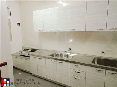 一字型流理台 470公分 美耐門板 電器櫃 搭櫻花牌瓦斯爐  加深大水槽