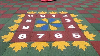 方型地墊-數字