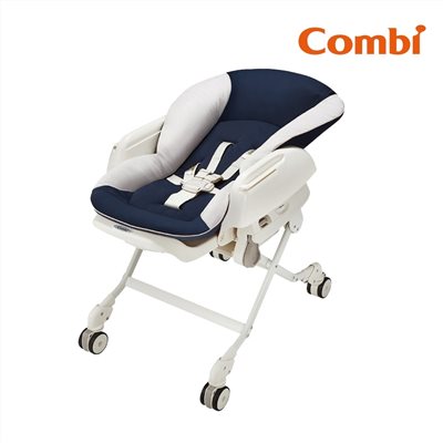【聊聊享優惠】Combi 康貝 Letto 手動安撫餐搖椅 ST款  星河藍 