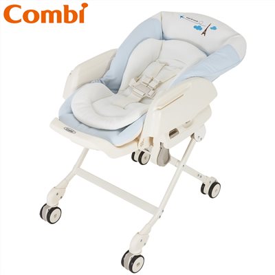 【聊聊享優惠】Combi 康貝  Letto ST款 電動安撫餐搖椅 藍色巴黎