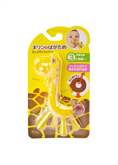 日本Edison KJC嬰幼兒潔牙固齒器-長頸鹿