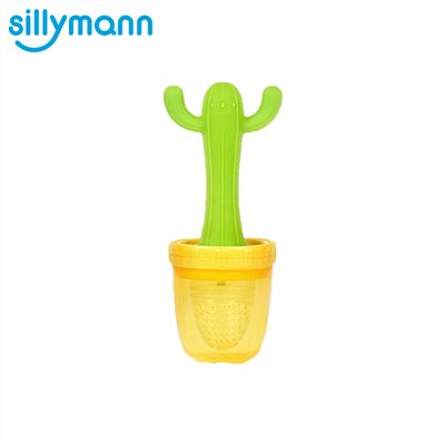 韓國 sillymann 100%鉑金矽膠仙人掌蔬果固齒咬咬樂