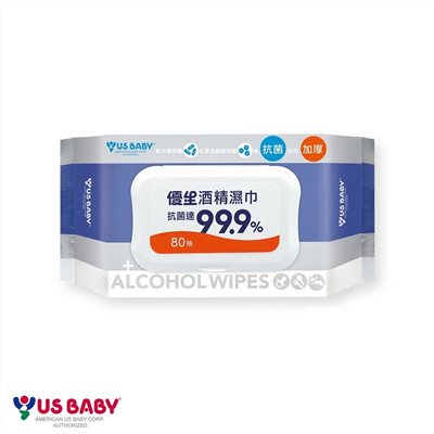 優生 超厚型抗菌酒精濕紙巾 (80抽)