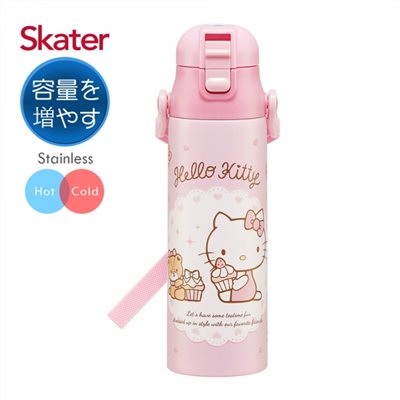 Skater 直飲470ml不鏽鋼水壺-Kitty