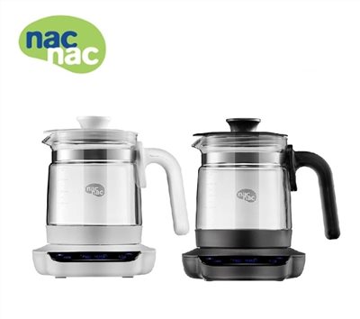 nac nac 多功能溫控調乳器  曜岩黑/鐘乳白 (溫控熱水瓶/溫奶器)