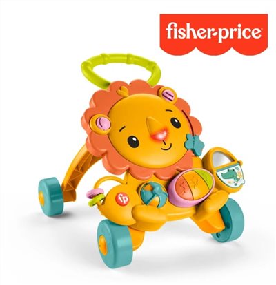 奇哥 Fisher price 費雪 兩用獅子聲光踏步車/學步車 (橘色)
