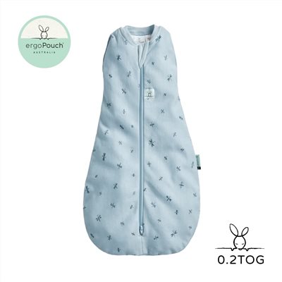澳洲 ergoPouch 二合一舒眠包巾 0.2TOG 點水藍