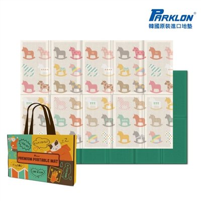 韓國帕龍 Parklon 攜帶式摺疊地墊  140 x 200 x 1 cm 彩色木馬