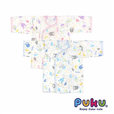 PUKU 藍色企鵝 紗布印花肚衣-50cm