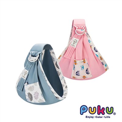 藍色企鵝 PUKU Lite多功能環抱背巾