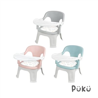 藍色企鵝 PUKU QQ軟糖兩用餐椅 三色可選