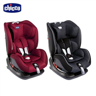 義大利 Chicco Seat up 012 Isofix 0-7歲 安全汽座 勁黑版
