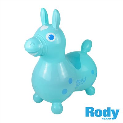 RODY 跳跳馬 粉藍色 附打氣筒 (義大利原裝進口)