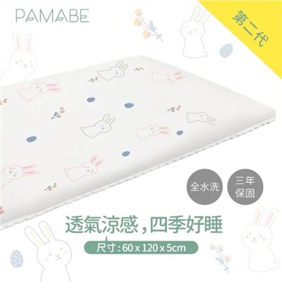 PAMABE 二合一水洗透氣嬰兒床墊60x120cm (水洗速乾/護脊)