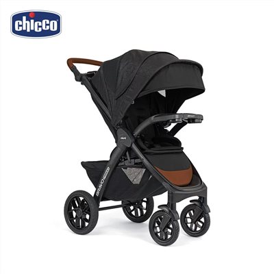 義大利 Chicco Bravo極致完美手推車領航版-飆風悍黑
