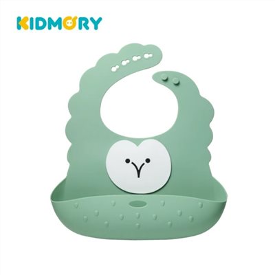 KIDMORY 矽膠寬口圍兜-2色可選 (吃飯圍兜)