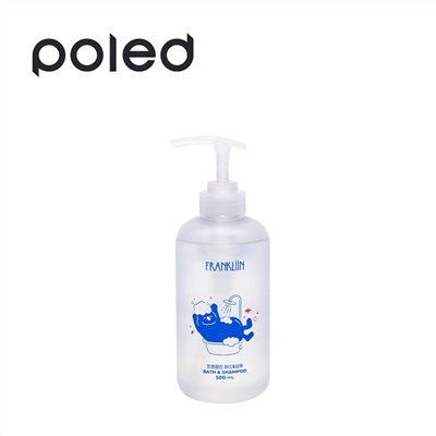 poled 韓國 FRANKLiiN 寶寶無添加 2in1沐浴洗髮露 500ml 