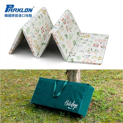 Parklon 帕龍攜帶式折疊地墊系列 - XL加大款 小熊花園 (附提袋)