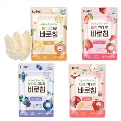 韓國 LUSOL 水果果乾15g-20g/包  6-12個月以上適用