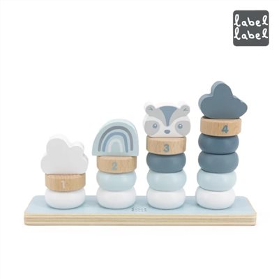 Label Label 木質趣味疊疊樂-兩色可選 (採用FSC認證木質製成)