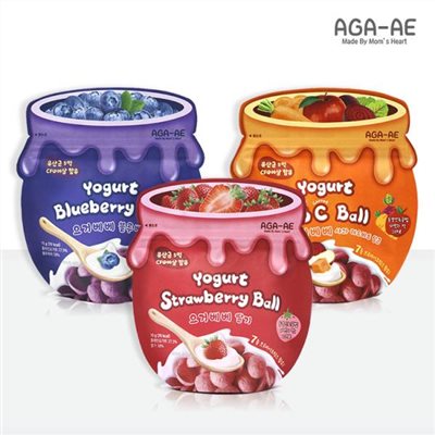  韓國 AGA-AE 益生菌寶寶優格球 15g 口味任選 無添加人工色素 優格餅
