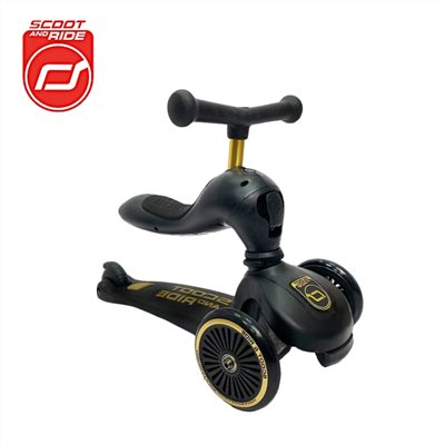  【門市現貨】奧地利 Scoot&Ride Cool飛 /二合一滑步車 黑金
